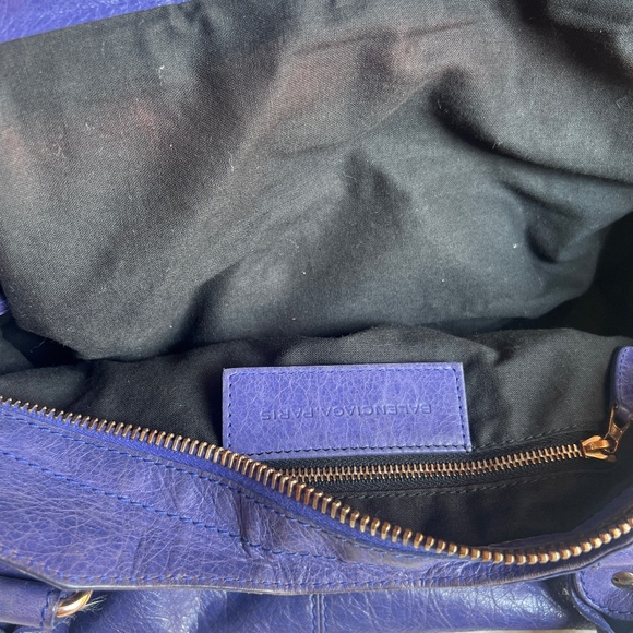 Price Firm - Authentic Balenciaga Giant Part Time in Bleu Lavande Lambskin - Picture 11 of 16